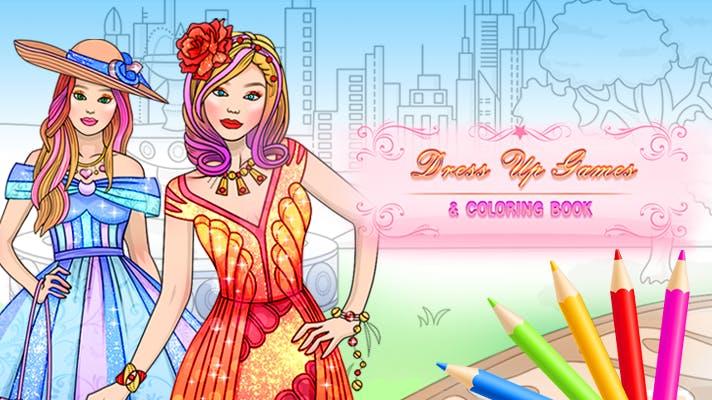 Dress Up Games & Coloring Book