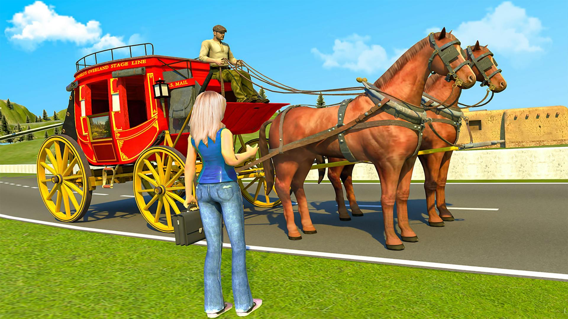 Horse Cart Transport Taxi Game