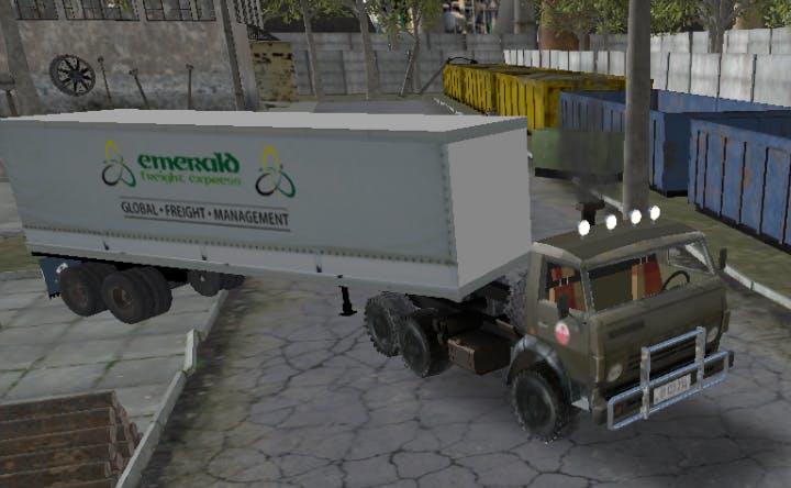 Russian Kamaz Truck Driver