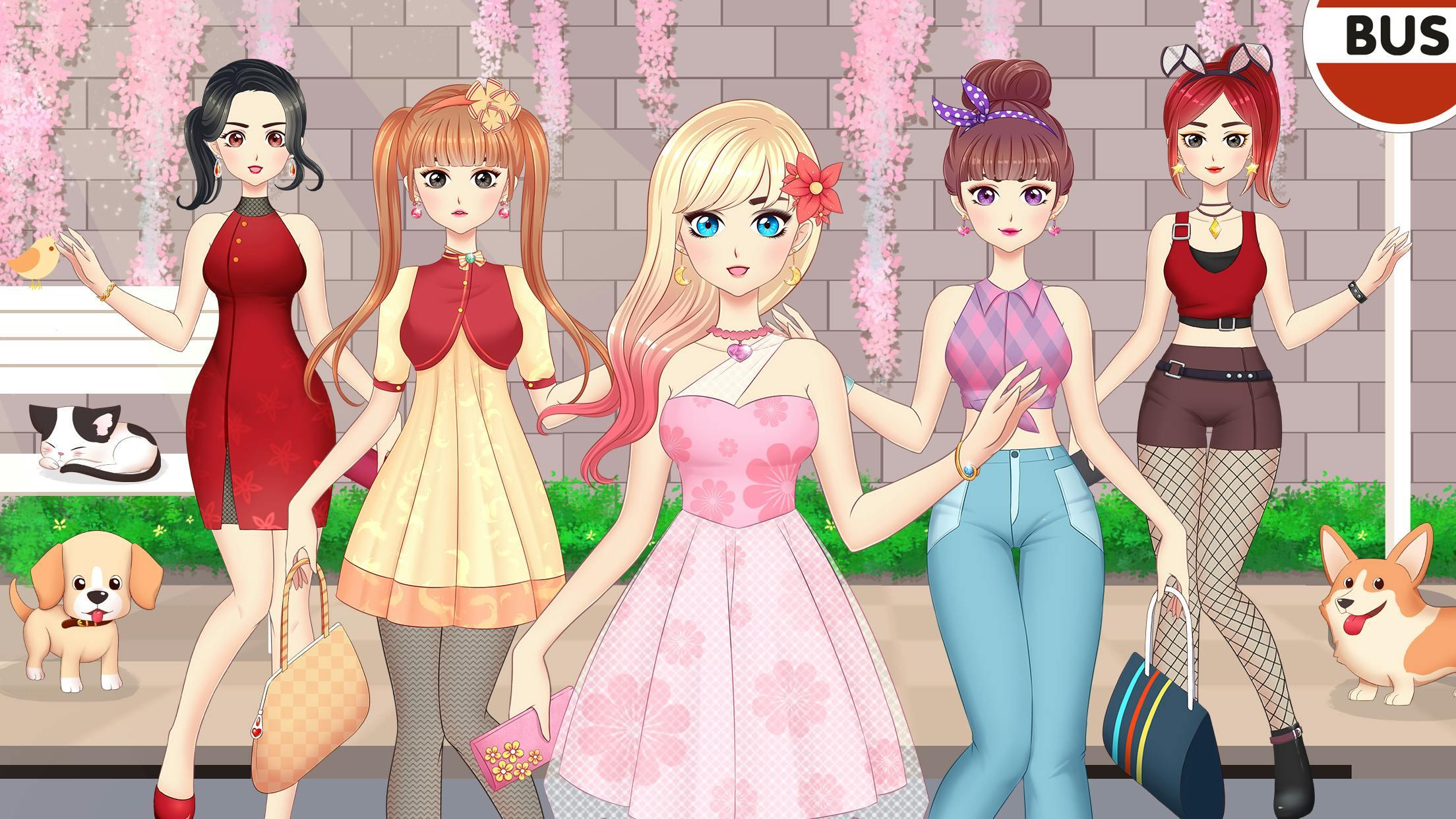 Anime Girls Dress Up Games